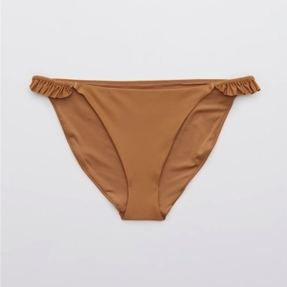 aerie Other - Aerie Women’s Ruffle Bikini Bottom in Cedar Expedition Size M